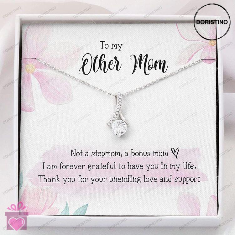 Bonus Mom Necklace Other Mom Gift For Bonus Mom Necklace  Thank Mom Gift Mother Day Doristino Limited Edition Necklace